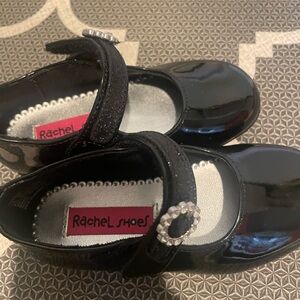 Rachel Zoe girls size 7 black dress shoes